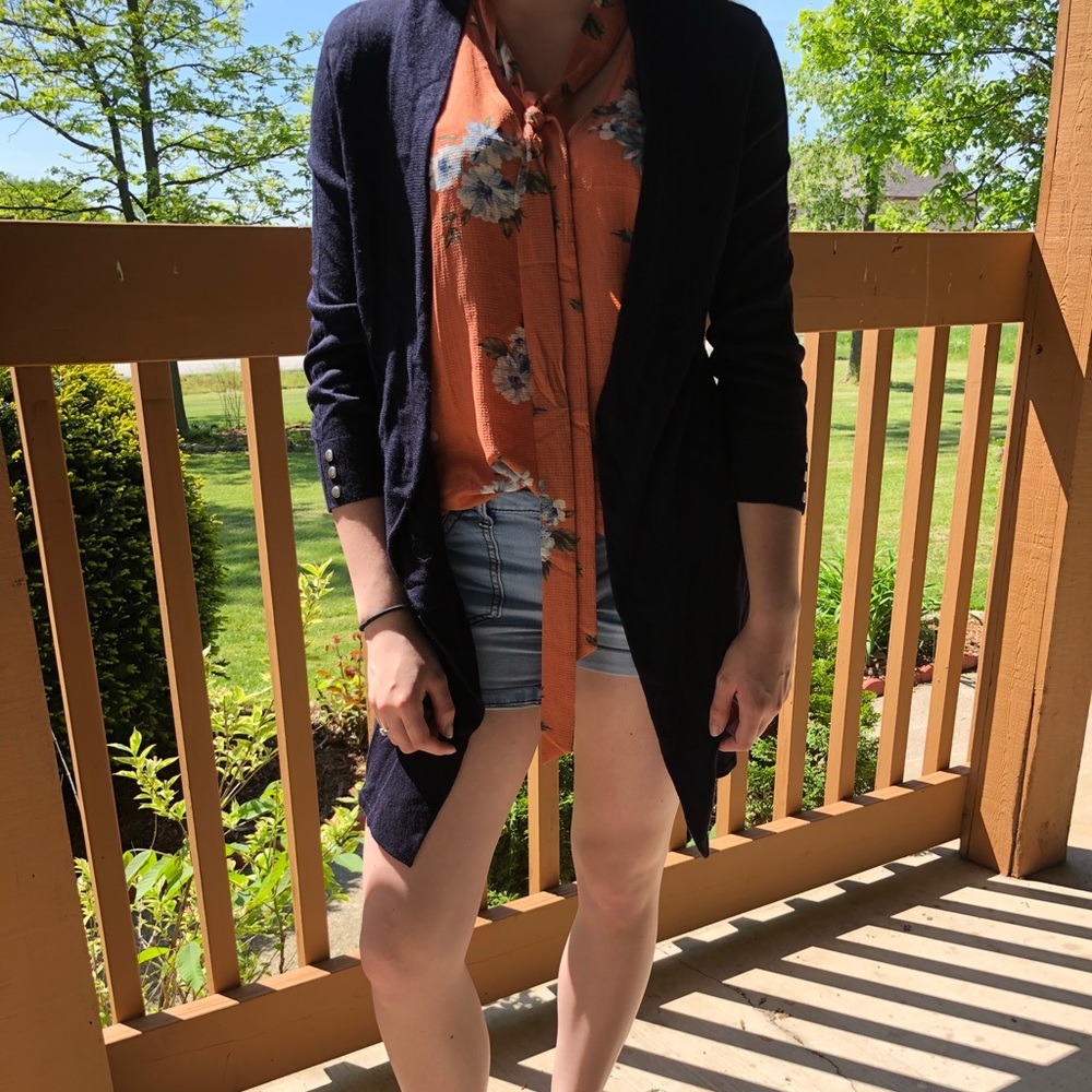 Navy Cardigan